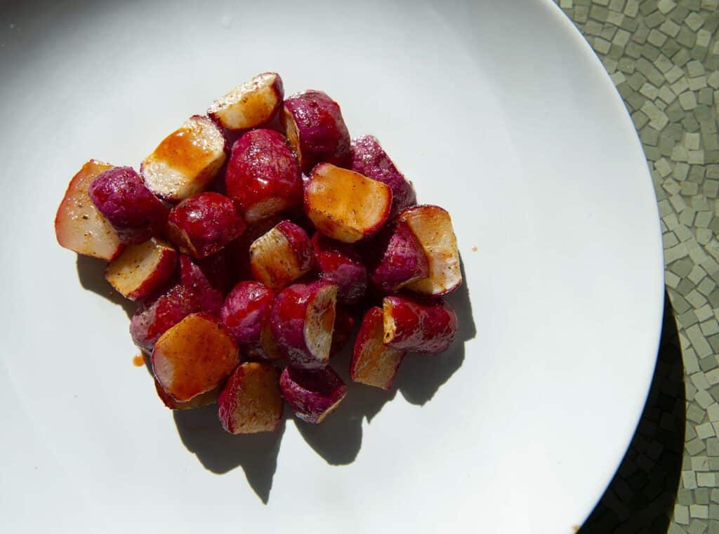 Honey Sriracha Roasted Radish Recipe