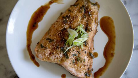 Soy & Ginger Oven Baked Salmon Recipe