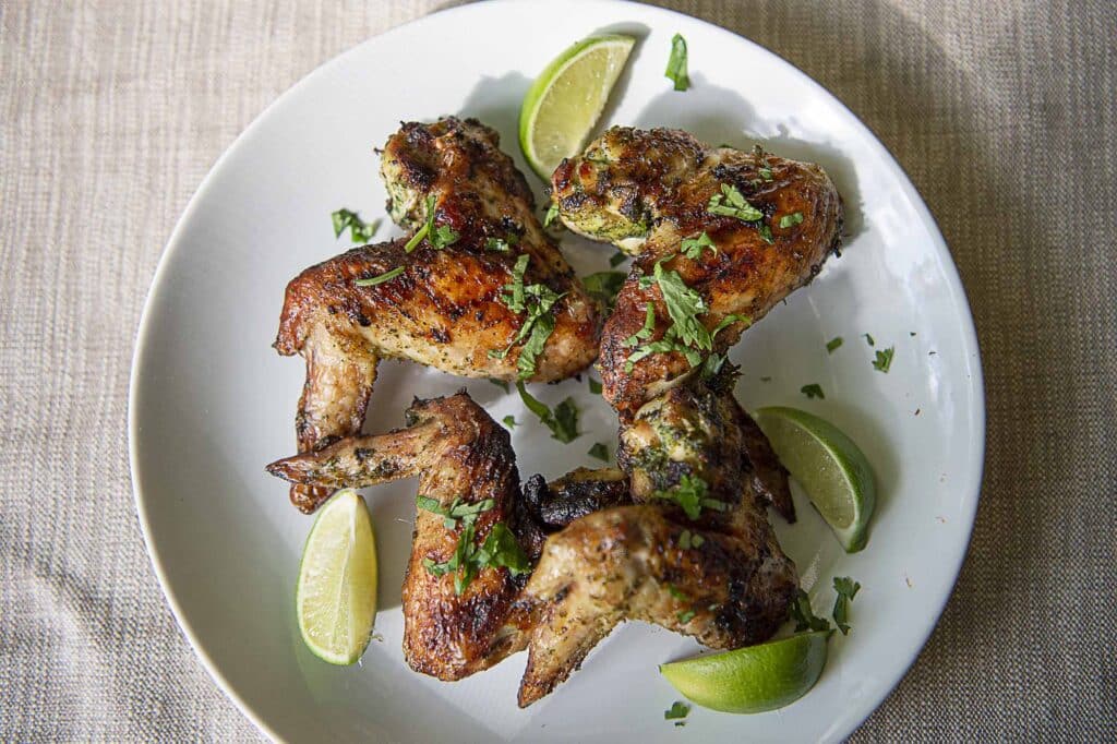 grilled cilantro lime chicken wings