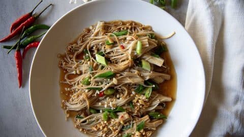 spicy enoki mushroom