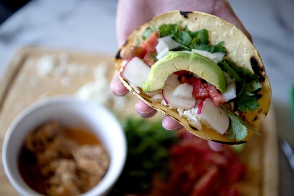 crockpot chicken tacos