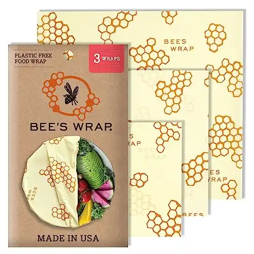 8. Bee's Wrap Reusable Beeswax Food Wraps