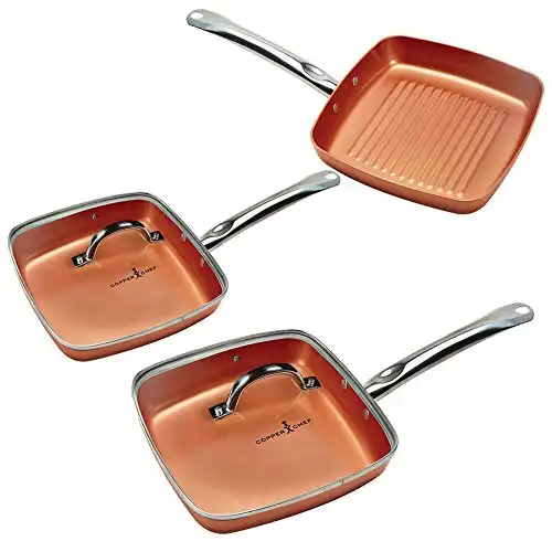 Copper Chef Non-Stick Fry Pan 5-Piece Set