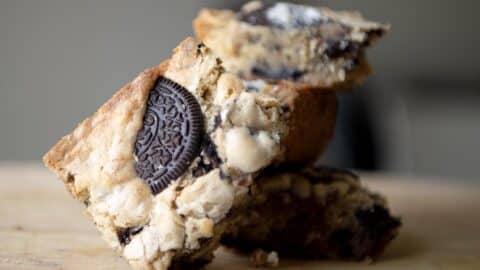 Oreo Blondie close up shot.