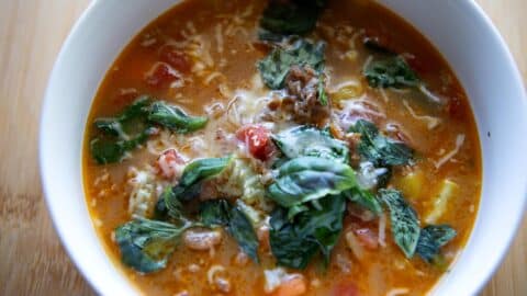Italian Sausage Orzo Soup