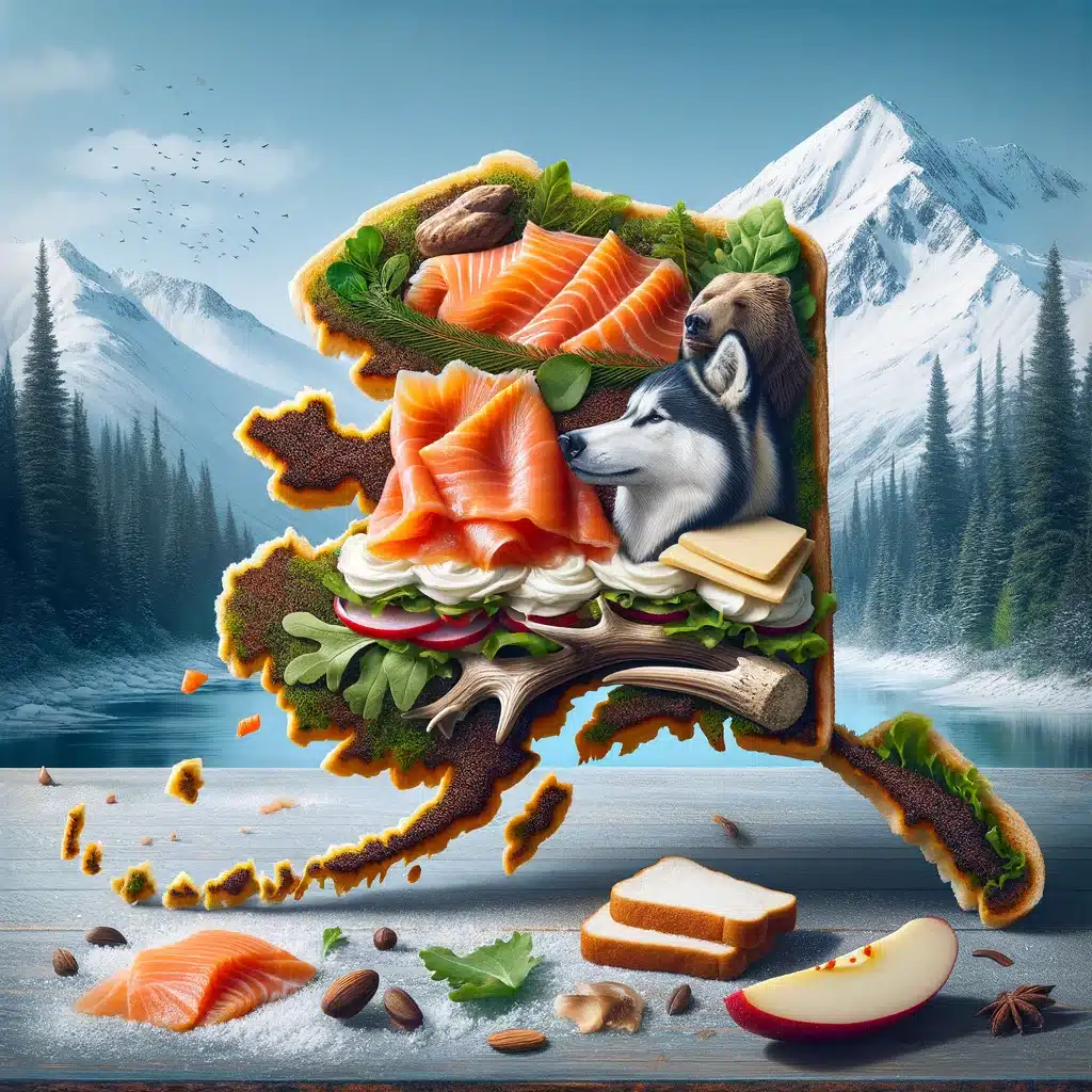 alaska recreated as a sandwich by Chat GPT.